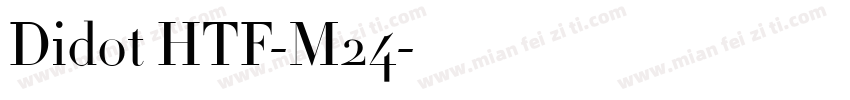 Didot HTF-M24字体转换